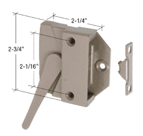 Strybuc Industries CRL Bronze Right Hand Low Profile Sash Lock - Andersen Windows | H4024