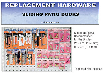 C.R. Laurence CRL Sliding Patio Door Replacement Hardware Display for the Midwest | HD2MW