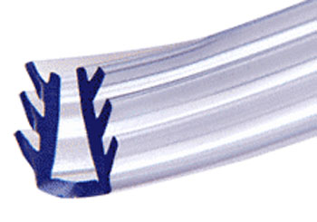 C.R. Laurence CRL 3/8&quot; Clear Header Vinyl - 8 ft Roll | HV380