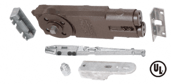 C.R. Laurence CRL Jackson Medium Duty 105 Degree Hold-Open Overhead Concealed Door Closer with &quot;GE&quot; Side-Load Hardware Package - REPLACED BY 21101GE02  | J105H0GE