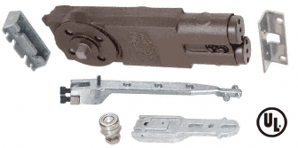 C.R. Laurence CRL Jackson Medium Duty 105 Degree Non Hold-Open Overhead Concealed Door Closer With &quot;H&quot; End-Load Hardware Package - REPLACED BY 21101A01  | J105NH0H