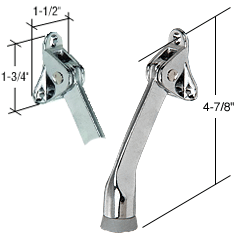 C.R. Laurence CRL Chrome Finish Door Mounted Economy Stop and Holder | J4523