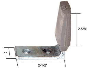 C.R. Laurence CRL Floor Mounted Heavy Duty Angle Stop With Rubber Bumper | J4592