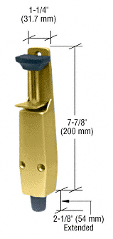 Door Mounted Brass Finish Step-On Door Holder | J4594 | J4594