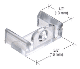 C.R. Laurence Clear 5/8&quot; x 1/2&quot; Window Grid Retainers - pack of six | L5840