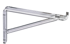 C.R. Laurence CRL 4&quot; Economy Clear Lucite Shelf Brackets | LB154
