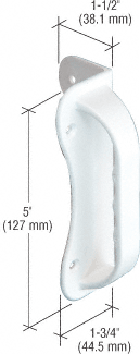 C.R. Laurence CRL White Gate Handle | LLH1BGW