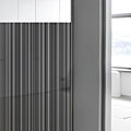 Loview Black Geometric Stripe Window Film- 50&quot;x 50 ft | LGSB50050