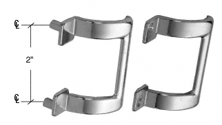TechnologyLK 2&quot; Chrome Shower Door Pull Handle - Package | M6158