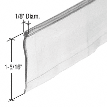 C.R. Laurence CRL Clear Shower Door &quot;Star Tip&quot; Vinyl Seal and Sweep - 36 in long | M6227