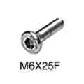 C.R. Laurence CRL Replacement Patch Body Flat Head Screw Pack | M6X25F