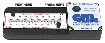 C.R. Laurence CRL Metric Scale Glass Thickness Laser | MG1500MM