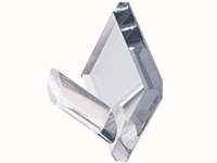 CRL Acrylic Mirrored Single Robe Hook | MRHC10 | MRHC10