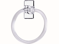 CRL 7&quot; Acrylic Mirrored Towel Ring | MTRC2 | MTRC2