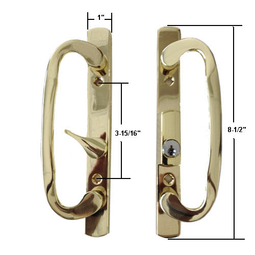 Sliding Glass Patio Door Hardware&#0058; Mortise Locks, Handles Sets, Pulls | 13245BPK