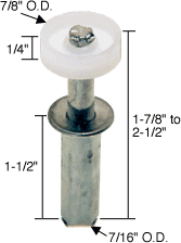 Strybuc Industries CRL 7/8&quot; Bi-Fold Door Top Guide Wheel for Acme, Cox Doors | N6544