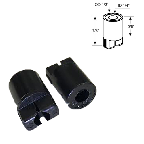 Black Plastic Pivot Bushing for Framed Shower Door | NOAD2