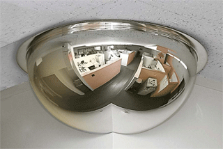 26&quot; Acrylic 270 Degree Corner Dome Mirror with Plastic Back | ONV27026PB