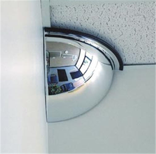 18&quot; 90 Degree Polycarbonate Quarter Dome Mirror | ONV9018PC
