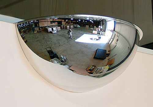 26&quot; 180 Degree Acrylic Half Dome Mirror with Plastic Back | ONV18026PB