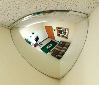 Se Kure Dome &amp; Mirrors, Inc 48&quot; 90 Degree Acrylic Quarter Dome Mirror | ONV9048