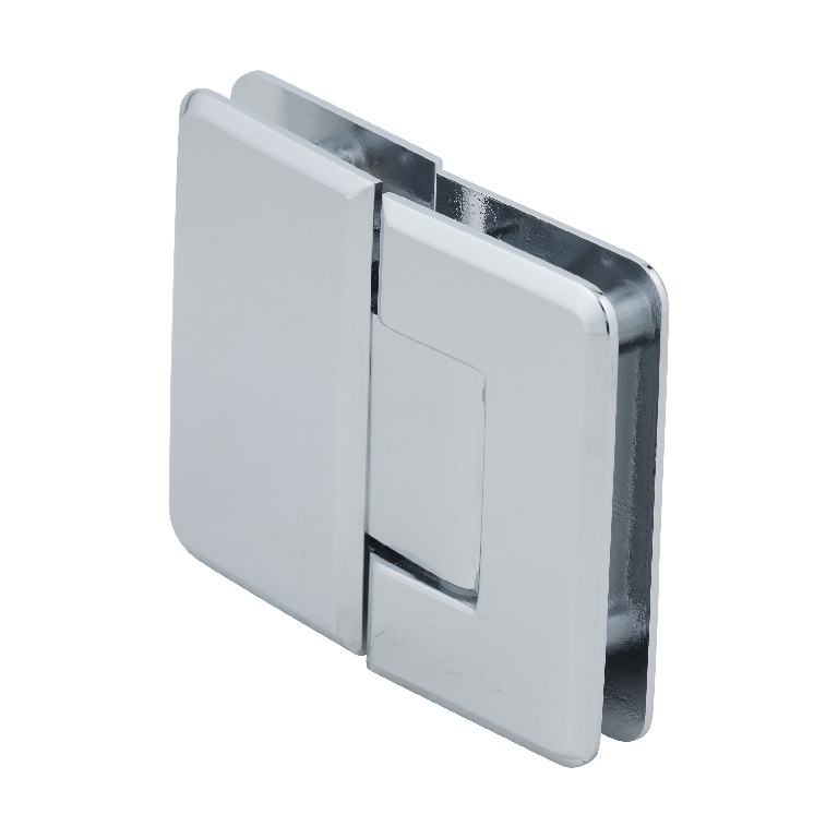 CRL Pinnacle 580 Series Polished Chrome 180&amp;#186; Glass-To-Glass Hinge with 5&amp;#186; Offset | P1N580CH