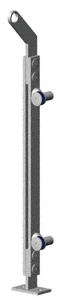 C.R. Laurence CRL 36&quot; Brushed Stainless P2 Series End Post Railing Kit | P236EBS