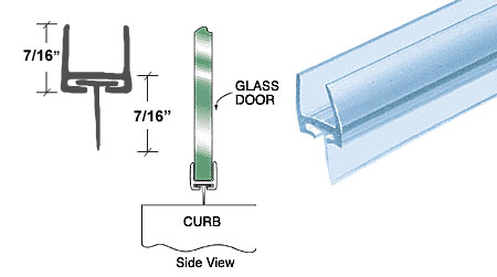 C.R. Laurence CRL Polycarbonate Bottom Rail With Wipe for 3/8&quot; Glass - 31 in long | P500BR2