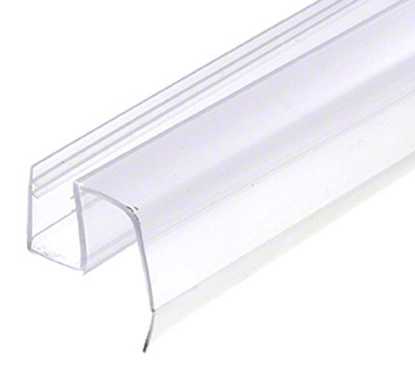 CRL Clear Bottom Wipe with Drip Rail for Cambridge and Crescent Sliding Shower Door System for 3/8&quot; Glass - 40 in long | P995WS