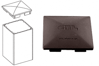 C.R. Laurence CRL Matte Bronze 100 Series Low Profile Post Cap | PC2BRZ