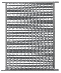 30&quot; Gray Sliding Screen Door Grill | PG26