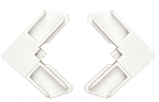 C.R. Laurence CRL White Storm Door Bottom Screen Corner - 10 pack | PL16158