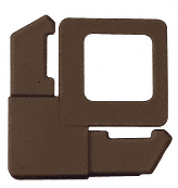 C.R. Laurence Screen Frame Corner, 5/16&quot;, Square Cut with Lift Tab, Bronze Plastic - 100 Pack | PL2BRZ