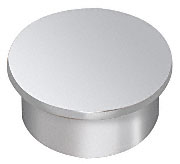 C.R. Laurence CRL Polished Stainless 1-1/2&quot; (38.1 mm) Schedule .40 End Cap | PR15ECPS