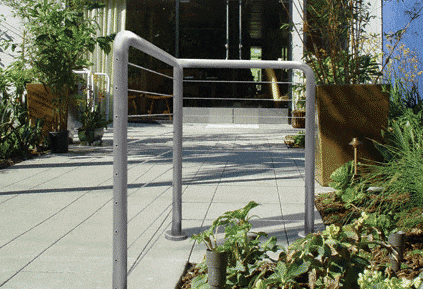 C.R. Laurence CRL 1.5&quot;  Schedule 80 Brushed Stainless Steel &quot;Welded&quot; Post Railing System for Use with Cable Infill Panels | PR1580BS