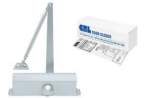 C.R. Laurence CRL PR40 Aluminum Finish Adjustable Spring Power Size 1 - 4 Surface Mount Door Closer  | PR40A