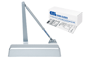 C.R. Laurence CRL PR50 Aluminum Finish Adjustable Spring Power Size 1 - 4 Surface Mount Door Closer  | PR50A
