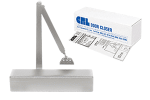 C.R. Laurence CRL PR74 Aluminum Finish Adjustable Spring Power Size 2 to 6 Surface Mount Door Closer  | PR74BCA