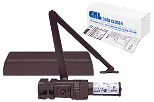 C.R. Laurence CRL PR92 Bronze Finish Adjustable Spring Power Size 1-6 Delayed Action Cast Iron Surface Mount Door Closer | PR92DADU