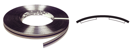 C.R. Laurence CRL Chrome 1&quot; Plastic Reflective Tape - 100 ft Roll | PRT490CH
