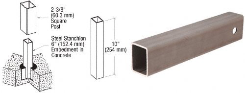 C.R. Laurence CRL Core Mount Stanchion | PST5