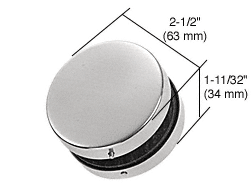 C.R. Laurence CRL PTH Series Brushed Stainless Finish Patch Fitting Glass Connector | PTH24BS