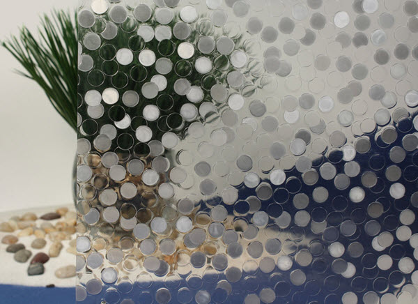 Bubbles Cut Glass Static Cling Window Film, 36&quot; Wide x 50 ft | REM08712836050