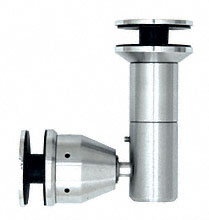 CRL Polished Stainless 90 Degree Swivel Glass-to-Glass Fitting for 1/2&quot; Glass | RB55SPS