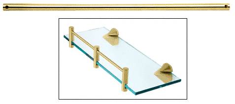 C.R. Laurence CRL Brass 24&quot; Glass Shelf Rods - Package | RD24BR