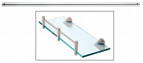 C.R. Laurence CRL Chrome 36&quot; Glass Shelf Rods - Package | RD36CH
