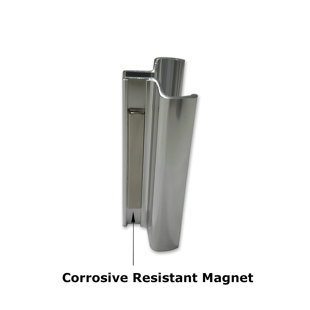 Gordon Glass&#153; 3-3/4&quot; Bright Chrome Frameless Shower Door Handle with Magnet | RDDMAGCH
