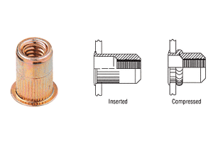 C.R. Laurence CRL 1/4&quot;- 20 Rivet Nut - 10 Pack | RN1420