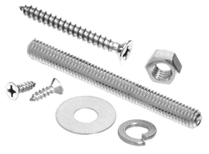 C.R. Laurence CRL Polished Stainless Replacement Screw Packs for Bar Mount Foot Railing Bracket | RSP4PS