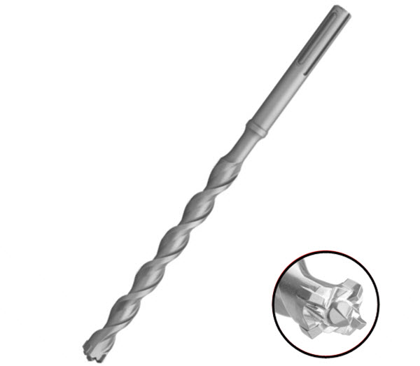 &quot; x 14&quot; long Relton PMX-10-14 Multiple Cutter Pyramid Point Hammer Bits SDS-Max Shank | RPMX1014